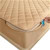 Yekuhe Coprimaterasso con Cerniera - Fodera Materasso Trapuntato, Imbottito, 80x190/90x190/120x190/140x200/160x190 cm, Personalizzabile, Protettivo e Respirante(Cachi,90x200+15cm)