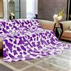 HSEEC Coperta viola per letto queen size, morbida, per divano, in pile leggero e peloso, per tutte le stagioni, regalo con mucca viola, graziosa decorazione per camera da letto, per donne e ragazze