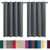 GAIFNAG Tende Oscuranti per Interni 270 x 160 cm Morbide Tinta Unita Tenda Isolante, Vari Colori Magnetico Tenda Oscurante da Interno per Matrimoni, Ristorante, Grigio Scuro
