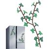 Yiohejy Calamite da frigorifero stampate in 3D, rampicanti edera rampicante, con articolati artificiali, decorazione per frigorifero, lavagne, frigoriferi, scrivanie, appunti