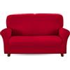 IlGruppone Copridivano In Velluto Elegante Impermeabile Tessuto Elasticizzato Antimacchia Copripoltrona Salva Divano Due Tre Posti Cover Sofà Universale Certificato Oekotex - Bordeaux - Divano 2 posti