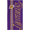 Character World Asciugamano ufficiale NBA, super morbido al tatto, squadra di basket dei Los Angeles Lakers, design viola e giallo, perfetto per casa, bagno, spiaggia e piscina, taglia unica, 75 cm x