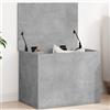 Mokuyary Cassapanca in legno grigio cemento, 60 x 42 x 46 cm, per corridoio, camera da letto, soggiorno