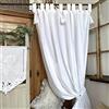 Balnc Mariclò Tenda con nappe e embrasse Bianca Serie Infinity 150x300 h