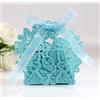 Uteruik Bomboniere di nozze Scatole porta caramelle farfalle scatole con nastro per matrimoni, compleanni, matrimoni, matrimoni, feste di nascita, 25 pezzi (#F)