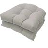 Awoyep Cuscino per sedia da esterni, per balcone, semicircolare, impermeabile, 48 x 48 cm, con schienale basso, set da 2 pezzi, moderno spessore con nastri, per ufficio, sedie da giardino e poltrona