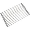 SIGANDG Scolapiatti per Lavelli,Organizer Cucina Tappetino Scolapiatti,Pieghevole e Rimovibile- 20 Barre per Essiccare Frutta, Verdura e Piatti 43x40cm-Grigio