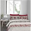 IlGruppone Passione Casa Copripiumino in Flanella Felpato Prodotto Italiano 100% Cotone di Flanella Sacco e Federe - Singolo - Beige (Singolo, Gnomo rosso)