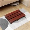 TRAGLO Sgabello in Legno con pedana Bassa in Legno carbonizzato, Sgabello a Un Gradino per Comodino, Bagno, Cucina, Giardino (Non Richiede Montaggio)(80x35x10cm)
