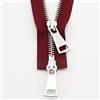 ZOLULA Zip 70/90 cm Giacca Cerniera in Metallo Doppio Cursore Bidirezionale Abbigliamento Fai Da Te Indumento Sostituzione Forniture Fatte a Mano (Colore: Rosso Vino, Dimensioni: 70 cm)