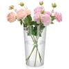 STOBAZA Vaso in acrilico trasparente vasi cilindrici grandi da 30 cm, in plastica per negozi di fiori, matrimoni, composizioni floreali