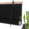 tow000ack Tende a Rullo in bambù Naturale,Tapparella Bamboo Avvolgibile Cortina Oscurante da Esterno Interno,Nere Veneziana per Finestre,Personalizzate,Larghezza x Altezza (55cm x 200cm)