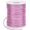 LEREATI Filo Nylon per Braccialetti 1.5mm x 100m Cordoncino Natalizio Cordone di Raso, Cordino per Borse Uncinetto, la Creazione di Gioielli, Fai da Te, Collane, Perline (Rosa Intenso)