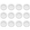 QUARKZMAN 12 Pz Tappo Salvadanaio 30 Mm/1.18 ID 37 Mm/1.46 OD Tappi Rotondi in Plastica per Scatola Salvadanaio, Bianco