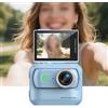 Risveglio Per Action Camera Panoramica Compatta con Anti-Shake, WiFi Supporto Magnetico Outdoor Ciclismo e Avventure Bianco