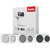 Haida NanoPro - Kit di filtri magnetici (CPL, VND, Mist Black 1/4) per Insta360 Luna Ultra-Black
