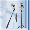Tonysa Treppiede per Telefono da 35,43 Pollici Supporto per Selfie Stick Estensibile per Telefono Cellulare con Telecomando Wireless Bluetooth 5.0 Compatibile per Viaggi Fotografici