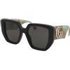 Gucci GG0956S 011 | Occhiali da Sole Graduati o Non Graduati | Plastica | Oversize | Nero | Adrialenti