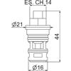 Vema rubinetterie Cartuccia per Deviatore Oten V30140 - P0000823