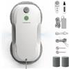 Tosima W5 Pro 6400 Pa Robot Lavavetri, Doppia Spruzzatura ad Ultrasuoni, Pulitore Automatico per Vetri, Telecomando, 20 Panni in Microfibra