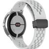 MELEJIA Cinturino Silicone Compatibile con Google Pixel Watch 4 41mm/3 41mm/Pixel Watch 2/1, Regolabile Ricambio Cinturino, Chiusura Magnetica Sportiva Silicone Cinturini-Grigio