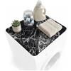 Avilia - Tappetino Lavatrice 60x50 cm - Ripiano Assorbente per Lavatrice e Asciugatrice - Copri Lavatrice Impermeabile e Antiscivolo - Multiuso Facile da Pulire - Anti Umidità (Marmo Nero)