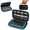 Orzly 2DS XL Case, Tasche für das Neu - Aufbewahrungstasche / - Hartschalen Case/Cover/Hülle/Schutzhülle für die New Nintendo Konsole & Accesoires - BLAU auf Schwarz
