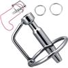 Generico Sonda in acciaio inossidabile cava con anello in 2 misure, speciale elastico maschile per facilitare la minzione, set di allenamento speciale -D63IT