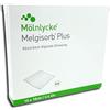 Mölnlycke Health Care GmbH Mölnlycke Melgisorb Plus 10x10 cm | Medicazione in Alginato di Calcio Altamente Assorbente per Ferite Essudanti | Elevata Resistenza a Umido | 10 Pezzi.
