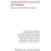 Eclat La nuit de Gethsémani: Essai sur la philosophie de Pascal
