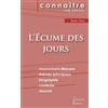 Les Editions Du Cenacle L'écume des jours: Fiche de lecture