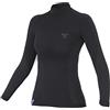 SHIMA BASECOOLER 2.0 - Maglia Termica da Donna con Fibre COOLMAX. Intimo Funzionale, Rinfrescante, Traspirante con Pannelli Mesh. (Nero, XS/S)