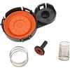 Yctze Coperchio Valvola PCV 0248S0 ABS Plus Gomma Plus Coperchio Valvola PCV Motore in Metallo con Sostituzione Membrana per PEUGEOT 3008 1.6HDI 2009‑2016