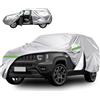 MRWiZMS Telo copriauto per Jeep Renegade (2014-2024), DuPont Oxford per Renegade, con paravento, porta con cerniera, protezione da neve, raggi solari e polvere