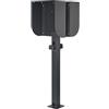 Kreainvent Wallbox - Supporto doppio per 2 stazioni di ricarica, colonna autoportante in alluminio, universale per Wallbox, adatto per esterni (doppio supporto con protezione)
