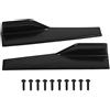 Akozon minigonne universali auto + Splitter minigonne laterali | 2 pezzi Auto Universale Nero lucido Gonna laterale Rocker Splitter Winglet Ali Diffusore Canard