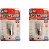 A2ZWORLD 2Pcs Lampadine LED 1157 BAY15D P21/5W 12V 24V Canbus, 1W/3.5W Doppio Filamento Attacchi Lineare Sfalsati, 9 SMD 3030 300lm, 45mm (Bianco Freddo 6500K)