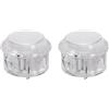 QUARKZMAN 2 Pulsanti LED Arcade (30mm) - Pulsante Illuminato A LED 5A 12/24V Per Macchine Arcade/Joystick Combattimento/Controller Di Videogiochi, Bianco