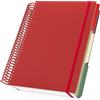 Yarotm Quaderno a Spirale A4 - Quaderni a Quadretti 5mm - Notebook Blocco Note A4 - Taccuino A4 Quadretti - Blocchi Appunti per Viaggiatori - Rossa Block Notes Copertina Morbida e Spirale