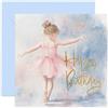 Old English Company Biglietto di compleanno con ballerina carina per ragazza, biglietto di compleanno per lei, dolce regalo di compleanno, opera d'arte tradizionale di balletto, mamma, sorella, nonna, zia, nipote