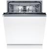 Bosch SMV2HVX02E Serie 2, Lavastoviglie Smart da incasso a scomparsa totale, Cestelli personalizzabili, Terzo cestello posate, Indicatore di funzionamento a pavimento, Motore EcoSilence Drive, 60 cm.