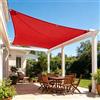 LONGCAO Rete Ombreggiante 120 x 160 cm 220 G M² Telo da Sole in HDPE Protezione Solare Respirante Anti Uv, Vari Formati Teli Ombreggianti per Giardino Balcone Terrazza, Rosso