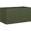 vidaXL Fioriera Verde Oliva 80x40x40 cm in Acciaio Laminato a Freddo, Vaso per Piante, Supporto per Piante, Letto rialzato, Supporto per fioriera