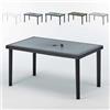 Produce Shop Tavolo Poly Rattan Rettangolare 150x90 Grand Soleil Boheme - Nero