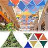 AMXFS Tenda parasole triangolare con anello a D con effetto ombreggiante al 95%, in tessuto Oxford, 180 g/㎡, 1 m x 1 m x 1 m, impermeabile, protezione dai raggi UV, per campeggio, balcone, piscina