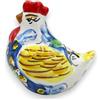 SICILIA BEDDA CAPACI Gallina in Ceramica Caltagirone - h 8 x 7 cm ca. (1Unità) con 3 opzioni Colore, Decoro Casuale - Blue