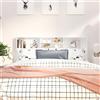 sephironlbb Testiera per letto con ripiani, bianco, 180 x 19 x 103,5 cm, in legno, montaggio a parete, vano portaoggetti, accessori per camera da letto, schienale, scaffale per libri e decorazioni