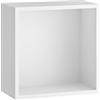 Klaar Design K-UBO, mobile pensile a giorno, MDF rivestito PVC, dimensioni cm 30x30x15 (Bianco)