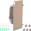 ybaymy Paravento per orinatoio, 90 x 40 cm, parete divisoria per orinatoio da uomo, parete divisoria per WC pubblico, divisoria per WC per scuole, shopping, asili