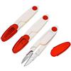 Faden & Nadel Set di forbici per fili Premium (3 pezzi) - Tagliasuture, tagliafili - plastica, bianco, cappuccio rosso